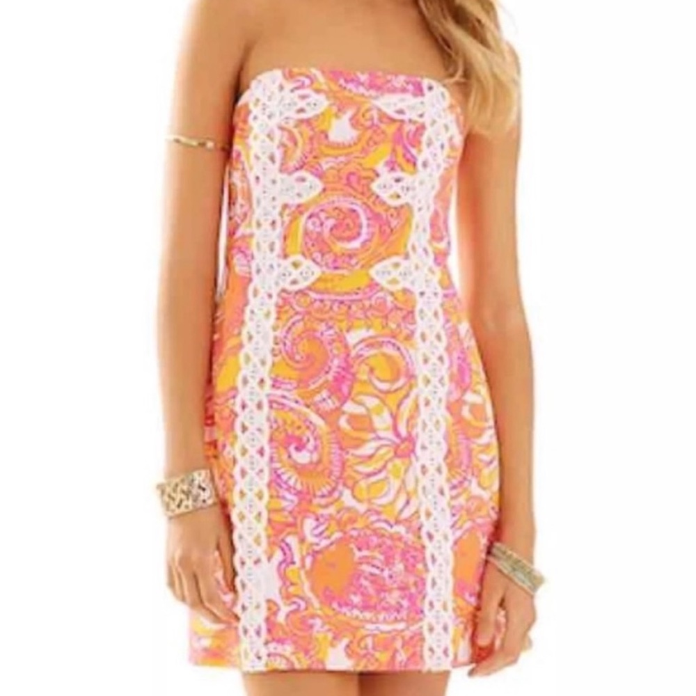 Lilly Pulitzer Strapless Dress -Sea and Be Seen